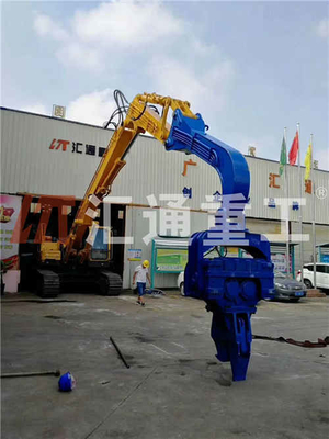 Certificato ISO 20Ton escavatore piastra idraulica Vibro martello con 2.5M vice braccio macchine da costruzione