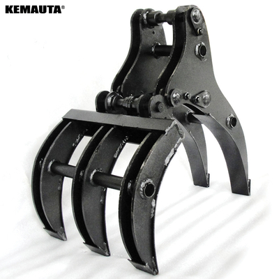 6 tonnellate Escavatore tipo manuale Log Grapple Personalizzato Prodotto di grapple in legno ad alta efficienza Non rotante