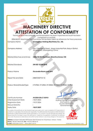 La CINA Guangzhou Huitong Machinery Co., Ltd. Certificazioni